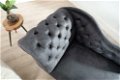 Loungebank Chesterfield grijs vintage uiterlijk - 2 - Thumbnail