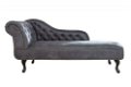 Loungebank Chesterfield grijs vintage uiterlijk - 4 - Thumbnail