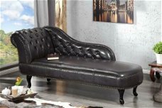 Loungebank Chesterfield donkere koffie