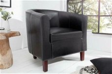 Fauteuil Glasgow zwart