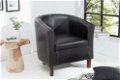 Fauteuil Glasgow zwart - 2 - Thumbnail