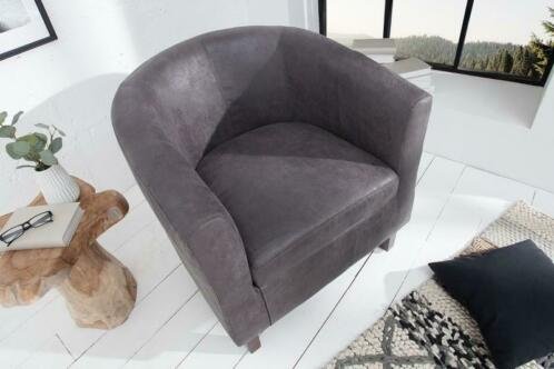 Fauteuil Glasgow vintage grijs - 1