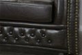 Fauteuil Chesterfield donkere koffie met klinknagels - 3 - Thumbnail