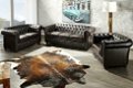 Fauteuil Chesterfield donkere koffie met klinknagels - 5 - Thumbnail