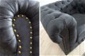 Fauteuil Chesterfield grijs vintage uiterlijk - 2 - Thumbnail