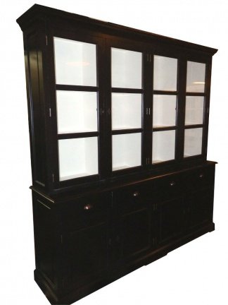 Buffetkast Dieren zwart - wit 225 x 50/40 x 225 - nr. 1