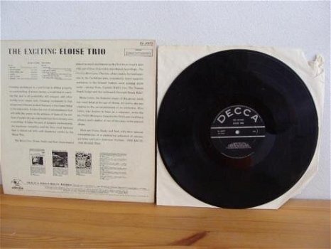 THE EXCITING ELOISE TRIO Label : DECCA DL 4077 MG 7788 Made in Jamaice - 1