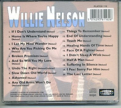 Willie Nelson Always 20 Superb Songs cd 1996 ZGAN - 1