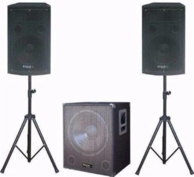 Active zang/disco set 2,1 subwoofer 2 x top speakers (170B) - 0