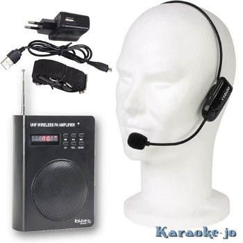 IBIZA PORT3-UHF Oplaadbare speaker met draadloze headset - 0