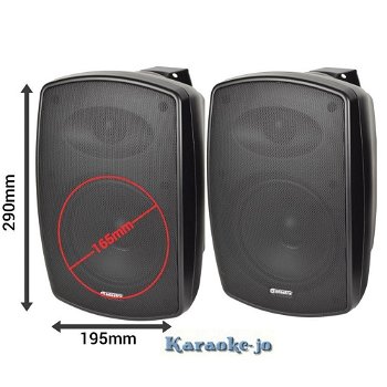 Adastra BH6-B binnen of buiten speakers 2 x 140 Watt Max - 0