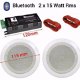 Bluetooth plafond luidspreker set wit 2x 11,5Cm 50Watt Nieuw - 0 - Thumbnail