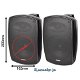 Zwarte 5 Inch Buiten speakers met Bluetooth versterker - 3 - Thumbnail