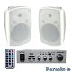 Witte 4 Inch Buiten speakers met Bluetooth versterker - 0 - Thumbnail