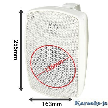 Witte 5 Inch Buiten speakers met Bluetooth versterker - 4