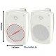Witte 5 Inch Buiten speakers met Bluetooth versterker - 5 - Thumbnail