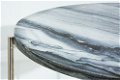 Bijzettafel Edel III grijs marmer zilver - 4 - Thumbnail