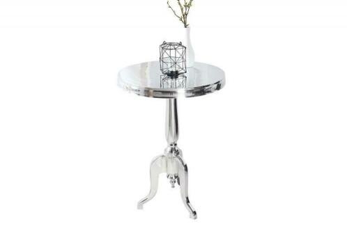 Barok tafel Pierre 75cm zilver rond - 5