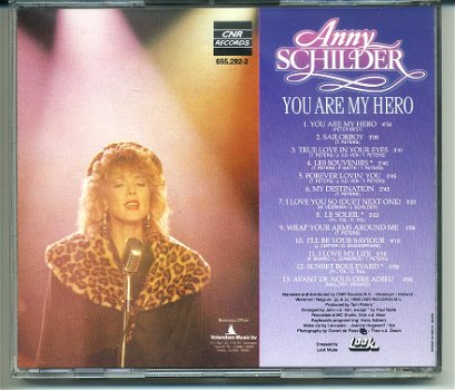 Anny Schilder You Are My Hero cd 1989 13 nrs ZGAN - 1