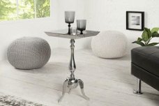 Barok tafel Pierre 55cm zilver vierkant