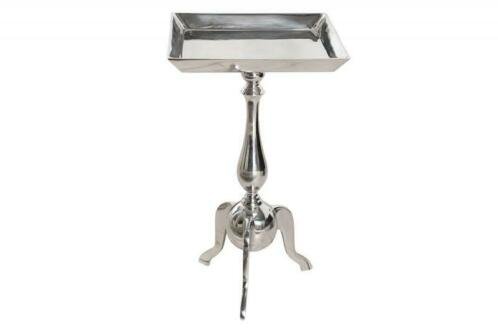 Barok tafel Pierre 55cm zilver vierkant - 3