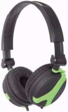 Stereo Hoofd Telefoon Green QX40