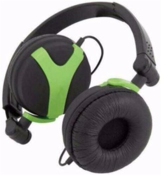 Stereo Hoofd Telefoon Green QX40 - 1