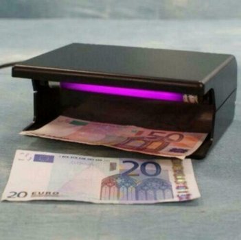 Ultra violet bankbiljet tester, - 0