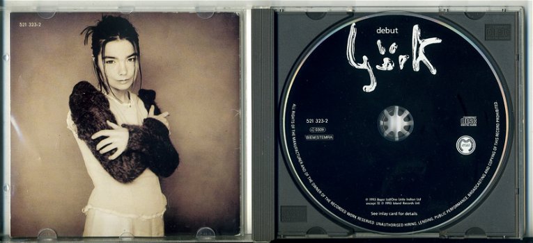 Björk Debut 12 nrs cd 1993 mooie staat - 2