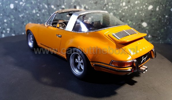 Porsche SINGER 911 Targa oranje 1:18 KK Scale - 4