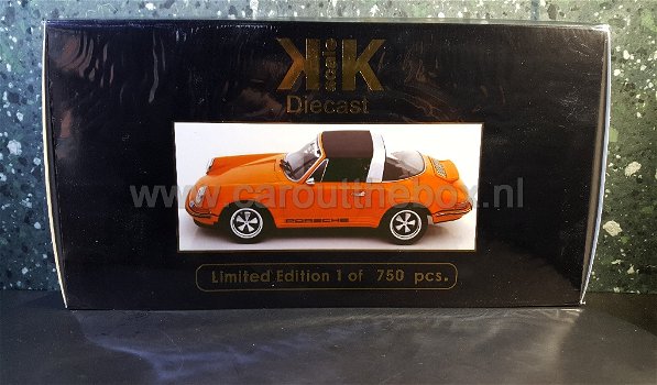 Porsche SINGER 911 Targa oranje 1:18 KK Scale - 5