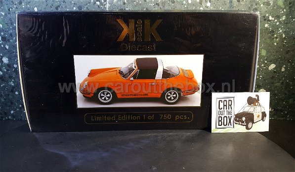 Porsche SINGER 911 Targa oranje 1:18 KK Scale - 6