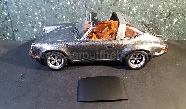 Porsche SINGER 911 Targa grijs 1:18 KK Scale - 3