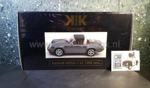 Porsche SINGER 911 Targa grijs 1:18 KK Scale - 6