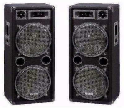 3 weg speakers , ideaal voor disco en live muziek (00D), - 0