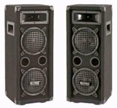 3 weg speakers 4 x 16,5 cm 300 Watt (64D), - 0