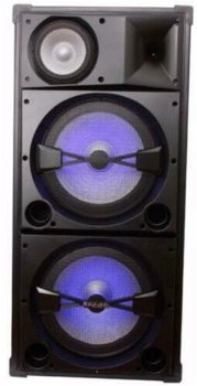 Discobox 3 weg 900Watt 2 x 15 inch bass (2129-B) - 0