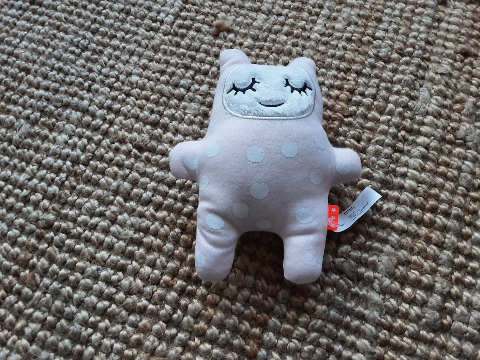1200 Hema Baby stippen knuffeltje roze - nr. 1