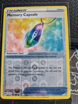 Memory Capsule 155/185 (reverse) Uncommon Sword & Shield: Vivid Voltage - 0