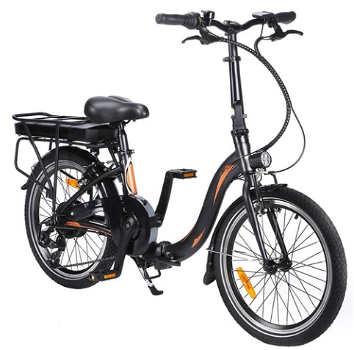 Dohiker 20F054 250W Electric Bike 20 Inch Folding Frame 7-Speed Gears - 0