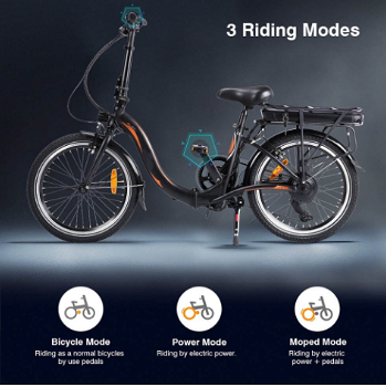 Dohiker 20F054 250W Electric Bike 20 Inch Folding Frame 7-Speed Gears - 4