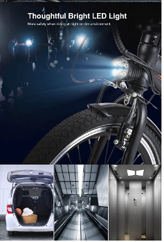 Dohiker 20F054 250W Electric Bike 20 Inch Folding Frame 7-Speed Gears - 6