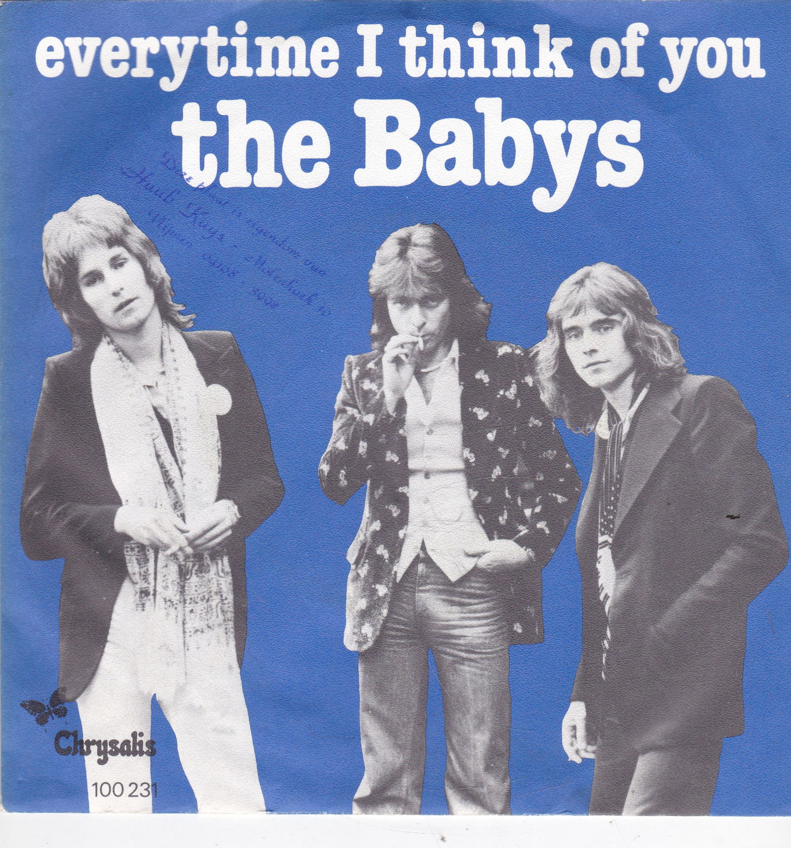 Single The Babys - Everytime I think of you - nr. 1