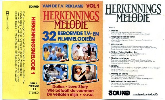 Herkenningsmelodie 1 & 2 32 nrs 2 cassettes 1982 ZGAN - 1
