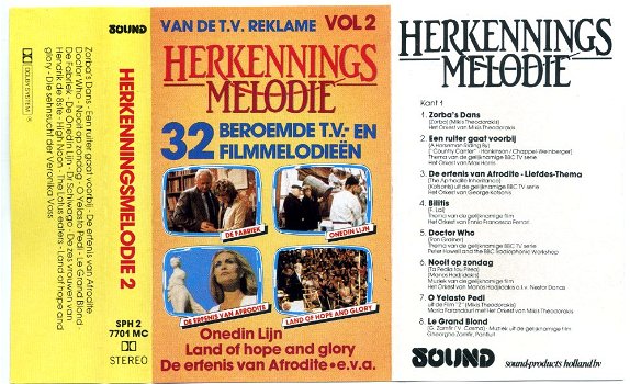 Herkenningsmelodie 1 & 2 32 nrs 2 cassettes 1982 ZGAN - 2