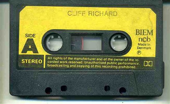 Cliff Richard ‎Cliff Richard 12 nrs cassette Denmark ZGAN - 3