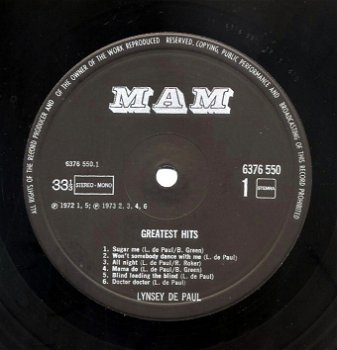 Lynsey De Paul Greatest Hits 12 nrs lp 1973 zeer mooie staat - 2
