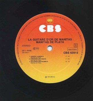 Manitas De Plata La Guitare D'Or De Manitas 6 nrs LP 1970 - 3
