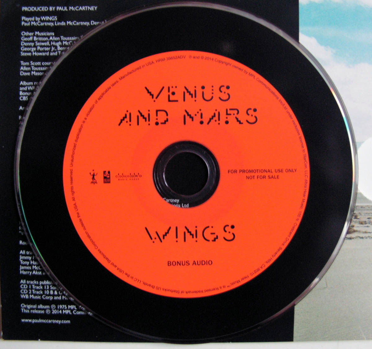 Paul McCartney Wings Venus and Mars Promo 2 cd + 1 dvd ZGAN - Afbeelding 6