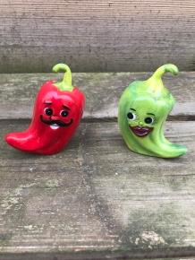 Zout en peper potjes, hot chili peppers, erg leuk! - kado - Afbeelding 2